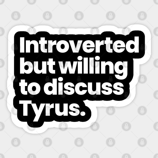 Introverted but willing to discuss Tyrus - Andi Mack Sticker by viking_elf